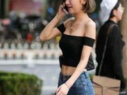 在王菲面前，韩雪再高雅的气质也被淹没了，这身打扮像个乡下人!