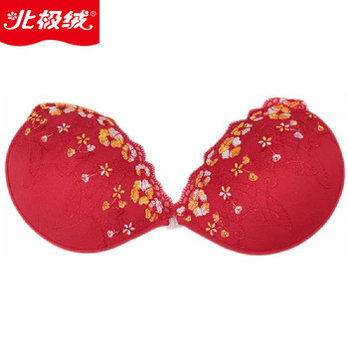 北极绒 聚胸无痕隐形内衣 透气婚纱<em>无肩带文胸</em>