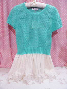 <em>精品</em>钉珠连衣裙<em>女装</em> 针织 镂空<em>韩国品牌</em>拼接上