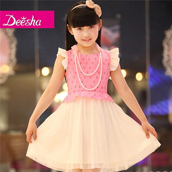 <em>DEESHA 笛莎 女童装</em> 女 夏季新款公主裙中大
