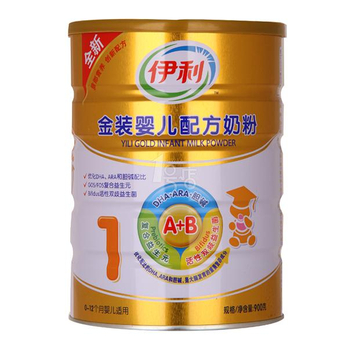 伊利 金装婴儿配方奶粉1段(0-12个月)900g\/罐 