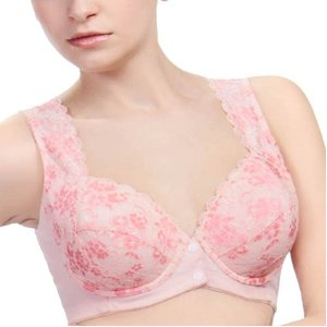 六甲村 孕妇<em>文胸</em> 蝶舞前开式蕾丝孕<em>哺乳文胸</em> (