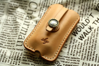 纯手工车钥匙包 手工定制型号 牛皮植鞣革 伸缩