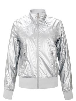 Kappa卡帕女运动休闲夹克银色K2094JJ662-1