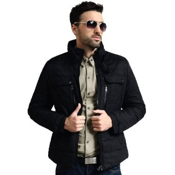 斯凯帝伦 冬装<em>男士</em>毛呢外套 <em>短裤</em>款修身<em>大衣</em> 男