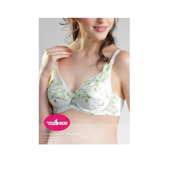 六甲村进口全罩式哺乳<em>胸罩</em>/荷风绿85c(品牌六