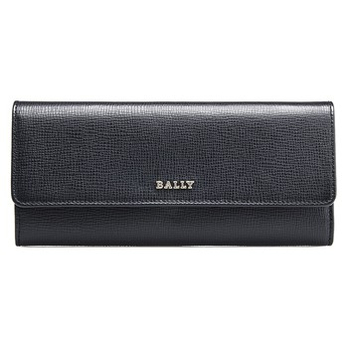 <em>BALLY</em> <em>巴利</em> <em>女士</em>黑色牛皮长款<em>钱包</em> MOSEN-L