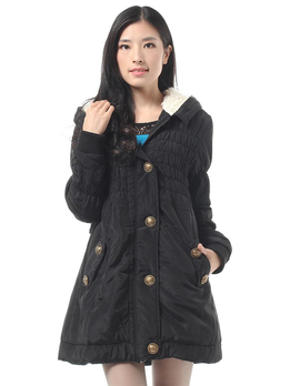 L'ALPINA阿尔皮纳(袋鼠)<em>黑色女棉服</em>D10265A