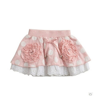 博士蛙 专柜品质童装 小女童短裙圆点甜美公主