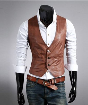 <em>男士 皮马甲哪</em>种好 男士休闲马甲牌子同款