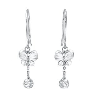 pt950铂金耳环耳圈性价比 银耳环999 纯银小耳