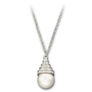 swarovski 施华洛世奇 白色水晶珍珠项链-1106