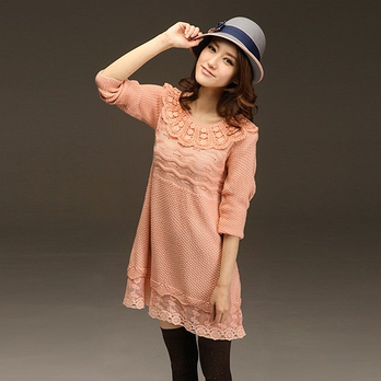 乔伊思 2012韩版<em>毛</em>衣裙 <em>娃娃领</em>女士<em>毛衣</em>中<em>长款</em>