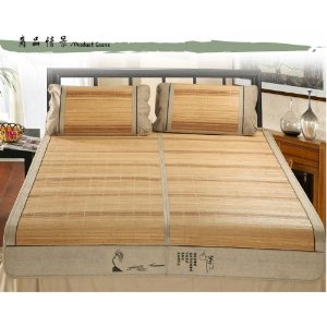 雅鹿 自由自在 凉席竹席亚麻布凉席 怜星邀月1