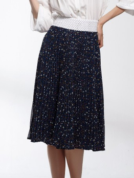 NNASOFIA\/安娜索菲娅 \/ 百褶小碎花半身长裙 