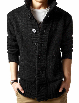 lihomme <em>毛衣</em>羊毛混纺开衫<em>外套</em>烽火 zm013 ( 偏