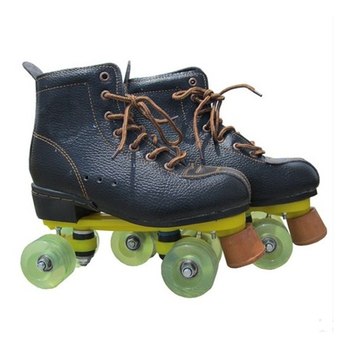 静音PU轮 双排轮 橡胶轮 滑冰鞋 冰鞋溜冰鞋四