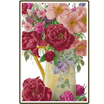 馥郁芬芳 14ct小格 阿卡手工 十字绣 套件 花草