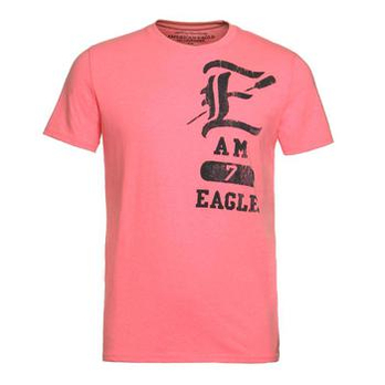 AMERICAN EAGLE男士粉色短袖T恤0162-31