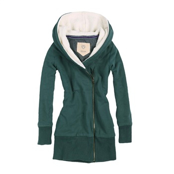 fufm由你由我女装美式加长<em>加厚女士开衫卫衣</em>