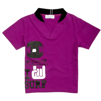 母女装交叉领七分袖上衣实物纸样diy亲子装