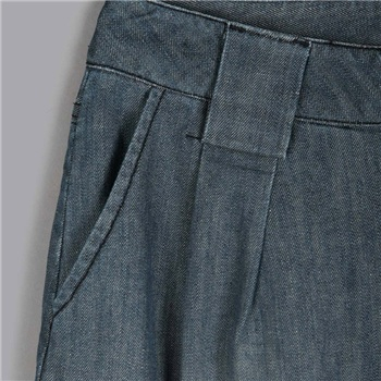 圣迪奥 sdeer 女装夏款做旧风格<em>个性牛仔马裤</em>1