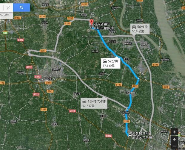 6分钟(如果道路通畅)  此路线有收费站 江苏省常州武进区奔牛镇