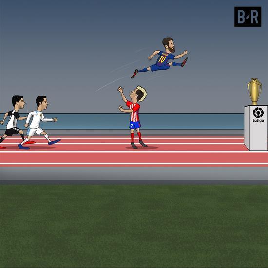 巴萨西甲冠军已到手 梅西任意球破600 老白无