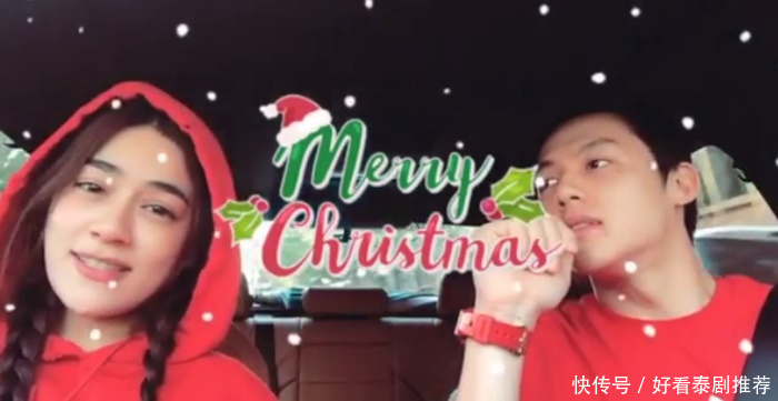 泰星Mark和Kim甜蜜秀恩爱,网友:甜的圣诞老人