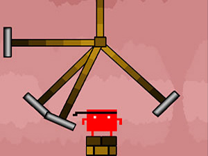 方块小人躲锤子,方块小人躲锤子小游戏,360小