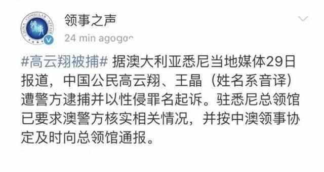 高云翔事件真相大白! 澳媒搞乌龙, 董璇那句话