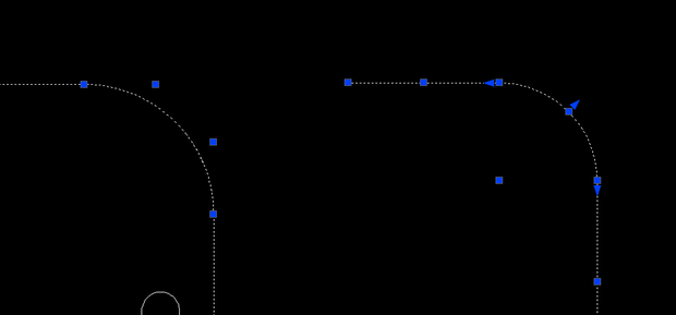 ai文件转到CAD里面后,圆形和圆弧节点怎么变