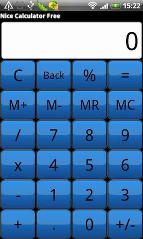 蓝色计算器截图1