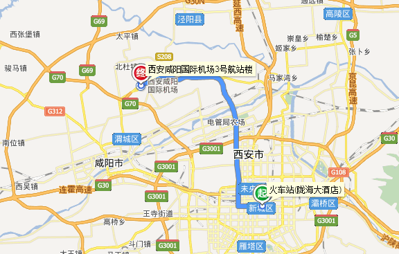 西安火车站到咸阳机场最晚的大巴是几点啊?_