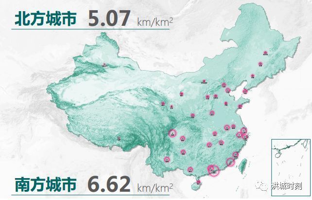 36个主要城市路网密度排名出炉!南昌排名第15位,仅东湖区路网密度