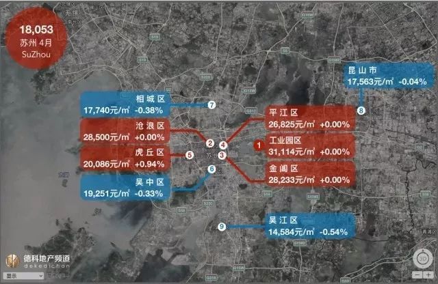 4月全国18座热门城市房价地图出炉,重庆房价11842元\/㎡