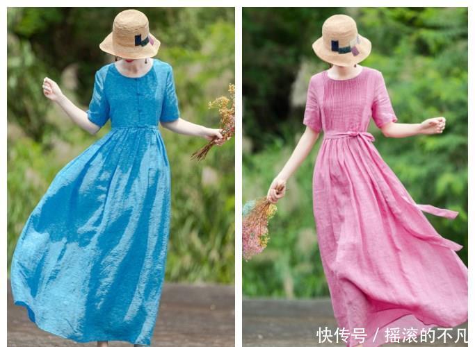 夏天长裙怎么穿?不想显矮又显胖?那就这样穿,清凉有女人味 皇冠国际现金官网