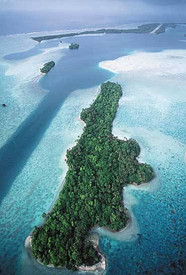 环礁附近的海水极其适合珊瑚生长,虽然其领土属私人所帕迈拉环礁 一座
