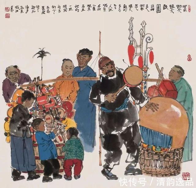 小人物、小看头、小场景,马海方的画有情趣,耐有用什么拍羽毛情趣图片