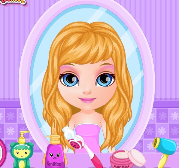 宝贝芭比学校剪头发,宝贝芭比学校剪头发小游