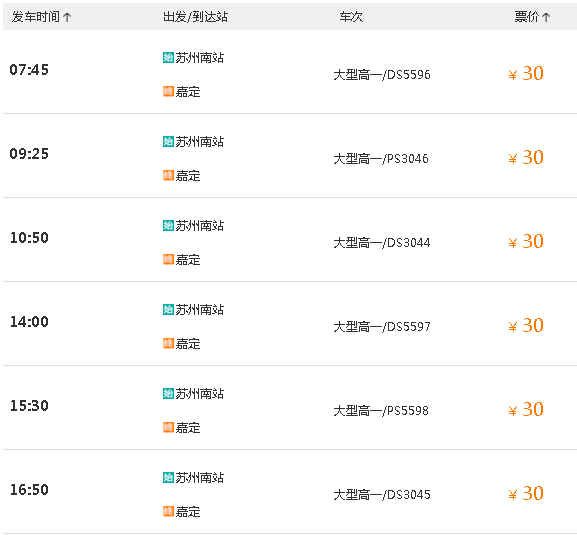 苏州汽车南站有去上海嘉定的大巴车吗?