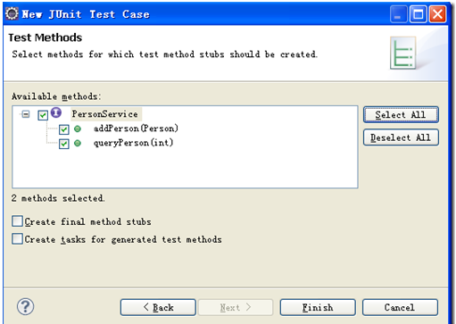 如何在Eclipse中自动生成接口和JUnit测试类_3