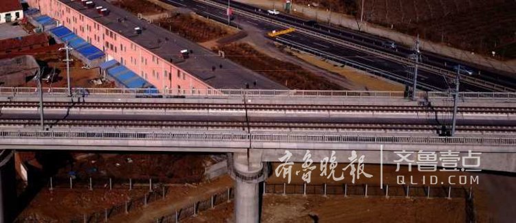 航拍在建济青高铁雄姿,预计年底通车