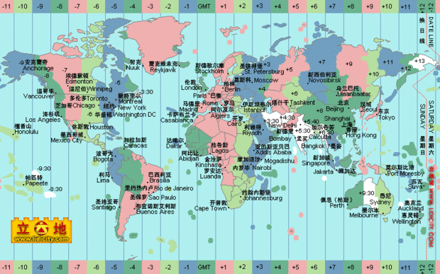 地理的时区如何划分