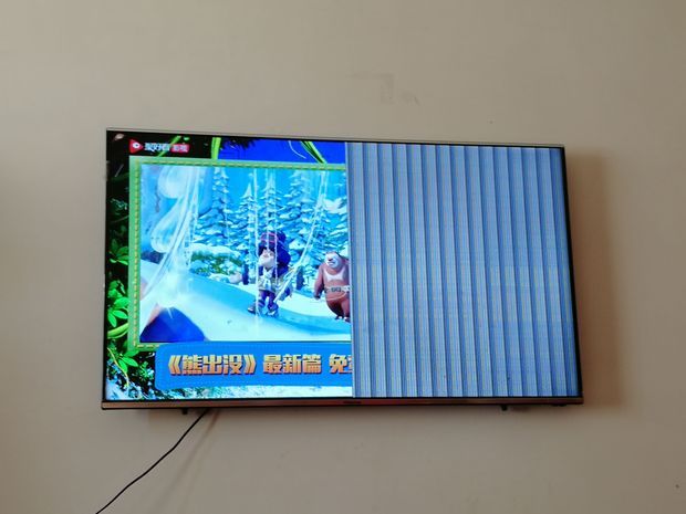 海信电视半屏竖条啥也看不见怎么回事_360问