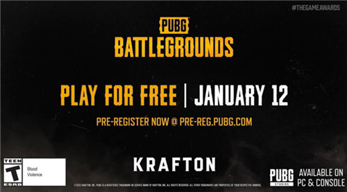绝地求生PUBG官宣免费 如何即刻预约!