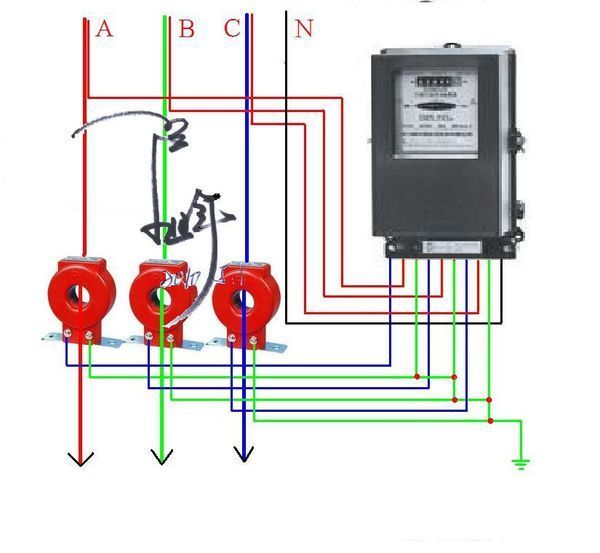 用电流互感器安装电表电路图_360问答