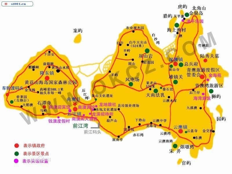 南澳岛地图