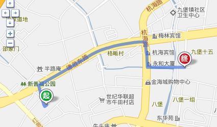 浙江杭州九堡镇九睦路去九和路怎么走