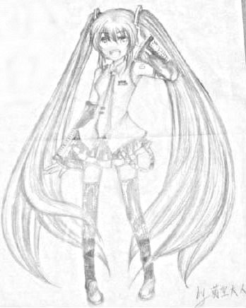 初音未来的手绘图